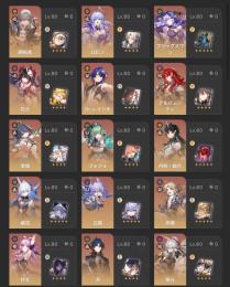 クラーラ、花火など強キャラ多数所持！☆5キャラ25体以上！
