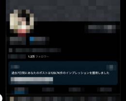 【超高品質・日本アカウント】約1.2万フォロワー｜過去7日12.97万imp