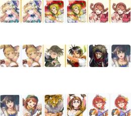 初期垢 リアン+ルック+マリエ凸+ミーナ凸+ミルイヒ凸+シーリーン凸+ロッテ凸+