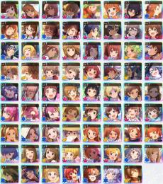 未進行 SSR71 琴葉 環4種 雪歩 律子 星梨花3種など 92000ジュエル