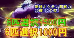 🔥新規ポケモン即戦力リスト6匹1000円‼️ポケモン個体オーダー対応📝