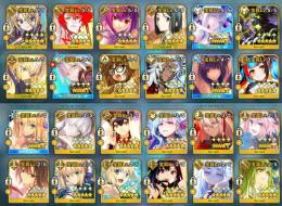 【スプシ詳細有】星5鯖105種179体 宝具5×10 キャス・オベ所持 凸カレ4枚 総課金165万円