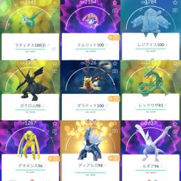 🔸PTC垢TL41 伝説個体値100：9体 個体値100:130体　色違い81体　コイン2067枚