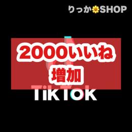 TikTok ティックトック 2000いいね 増加代行