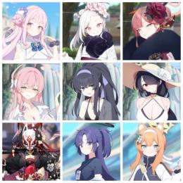 ④引退　限定9種　ミカ　水着ハナコ　体操服ユウカ　体操服マリー等