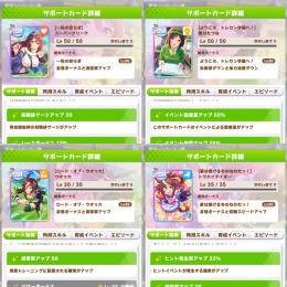 クリーク完凸+たずな完凸+テイオー1凸+ウォッカ　★3キャラ3体　序盤引退
