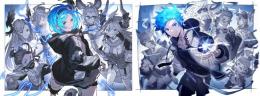 廃課金アカウント　超越6賢者統べ　全属性神石　極みスキン