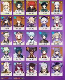 引退垢 ☆5キャラ8体 ☆5武器5個