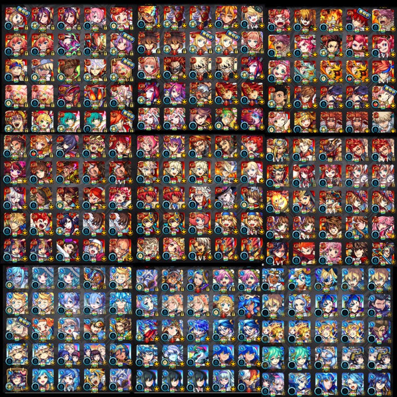 古参レアキャラ所持 トレノバ 轟絶運極種 ガチャ限730体 コラボ 限定多数所持 モンスト ゲームクラブ