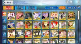 モルガン宝具5等宝具5多数,高lv宝具鯖多数,星5鯖112種191体所持