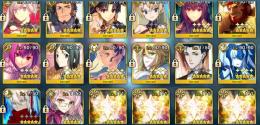 【引退アカウント】 星5鯖14種類 カレスコ等 【FGO】