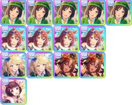 リセマラアカウント　たづな完凸/スーパークリーク3凸/ゴールドシチー 1凸/ヤエノムテキ 1凸