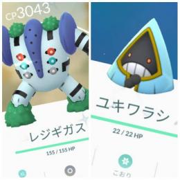 東京産色違いレジギガス ユキワラシ♀通常マネネ アカウント販売