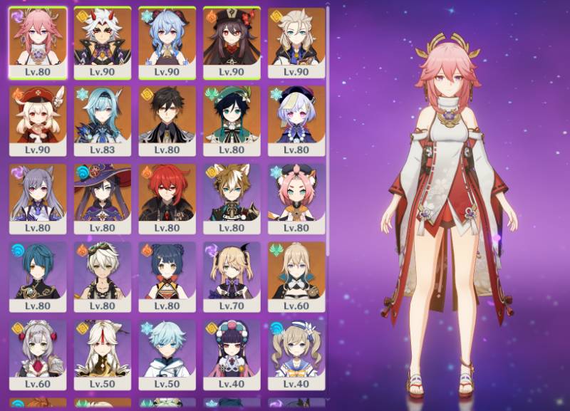 【最終値下げ】原神　八重神子　まとめ売り 値下げ中】☆5 新キャラ 八重神子＋モチーフ武器多数あり！ 交渉OKです