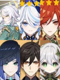 💥(原神）Asia 🌸★5×6兹白 ➕フリーナ➕マーヴィカ➕ナヒーダ➕夜蘭➕鍾