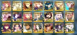 星5鯖×80種　完凸黒聖杯　完凸カレスコ×2 完凸看板娘など