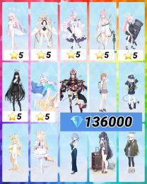 🍀希少初期垢💎13万ミカ水着☆5ナギサ水着☆5ミカ☆5 水着ハナコ☆5 リオ☆5 