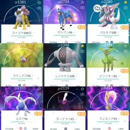 🔸 PTC垢　TL40•伝説100:4体•個体値100:176体•色違い27体•ポケコイン7896枚