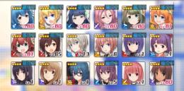 星キャラ18体　バトルガールキャラ多数