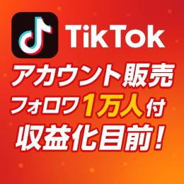 ✨収益化目前！ TikTok  超お得フォロワー1.4万人垢✨