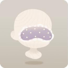 廃盤:ふんわりベッドとおやすみの島【N おねむなアイマスク・紫】