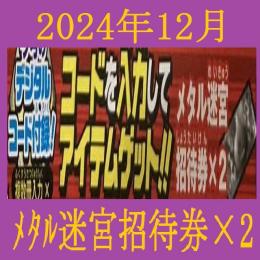 Vジャンプ 2024年１２月号 メタル迷宮招待券×2 アイテムコード