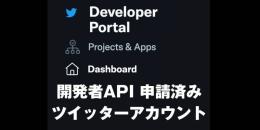 開発者申請取得済み twitter アカウント 1個 500円　3個セット