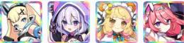 0.06％x4 エレクトラ+ピコ+ミルティーユ+ラヴェリア+石10000↑+チケ50枚↑+SSR大量