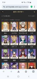 ユーザー名未設定　サンドローネ+餅武器　シトラリ　八重神子　二コ