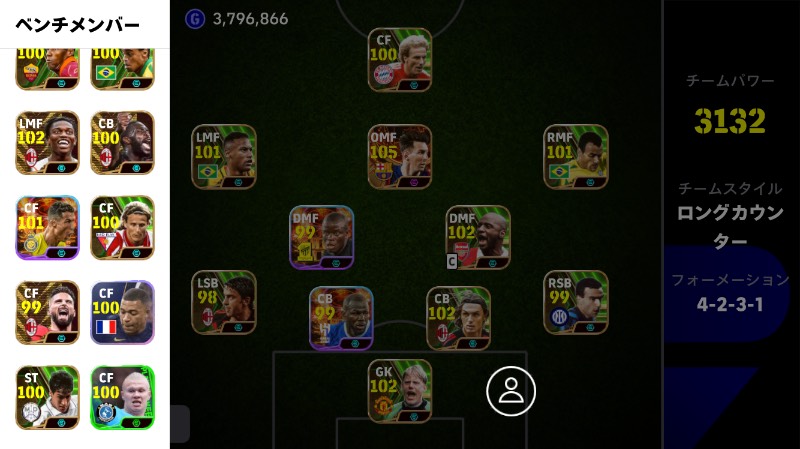 eFootball アカウント チームパワー3219 選手多数 eFootball