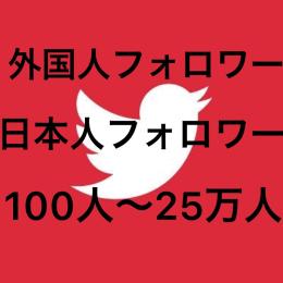 🌸業界最安値＆30日間減少保証🌸【高品質日本人＆外国人フォロ爆】100人 ～ 25万人