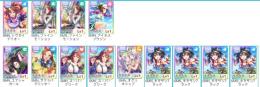 初期アカウントssr13体、キタサン3凸、スーパー1凸、ファイン1凸、オグリ、石10000個