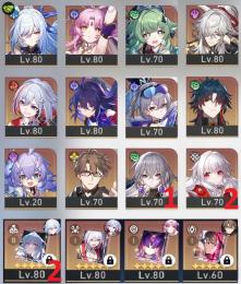 ☆5 鏡流+この身は剣なり1凸 ゼーレ 符玄 フォフォ 銀狼 刃 景元 トパーズ&カブ+悩んで笑って