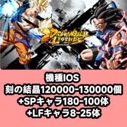 機種IOS 刻の結晶120000-130000個+SPキャラ180-100体+LFキャラ8-25体