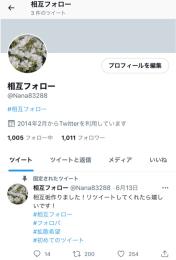 日本人相互垢 フォロワー1000↑  2014年作成