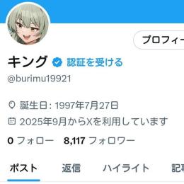 【値下げ中】Twitterアカウント フォロワー8000人 高インプレッション 高いいね