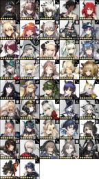 引退アカウント Ash、キリンRヤトウ、耀騎士ニアール、濁心スカジ、遊龍チェン、百戦ガヴィル所持