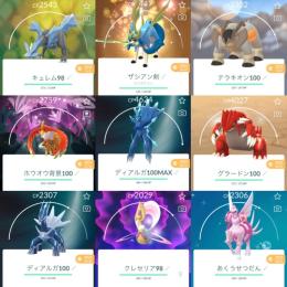 🔸TL73伝説個体100:8体!背景伝説100!色違いザシアン剣!伝説幻240体所持