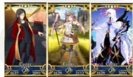 術アルトリア+マーリン+諸葛孔明+聖晶石2500-2800個+30-160呼符+果実150前後