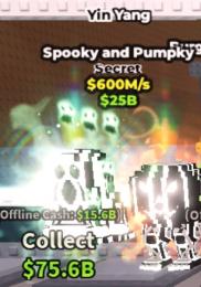 【steal a brainrot】Yin Yang Spooky and Pumpky 600M