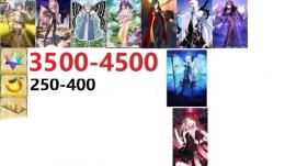 聖晶石3500~4500個+キャストリア+諸葛孔明+水着スカディ+コヤンスカヤ+オベロン+ モルガン