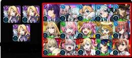 ルシファーx3+赤枠内でキャラ（ランダム）1-10体+オーブ4500~4700個