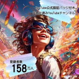 登録者158万人【公式認証バッジ付】エンタメch 収益化済みYouTubeチャンネル