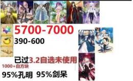 [必携画像で所持]+聖晶石5700-7000+果実390-600+特別召喚未使用