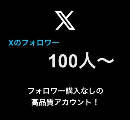 【格安】フォロワー100人以上の高品質Xアカウント
