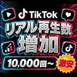 TikTok 再生数増加 高品質 1万回〜 G011