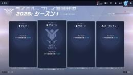 PC版 OW1所持 タンク、DPS最高レート到達歴あり リーパー、ブリリーグスキン