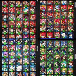 ガチャ限キャラ1146！バサラ、キリト、クラピカ、！運極200以上、積み立て34