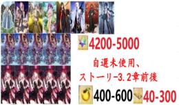 【画像の所持】聖晶石4200-5000個+果実400-600個+呼符40-300個+その他