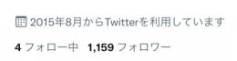 フォロワー1100人 海外産インアクティブ気取り垢 ツイート等クリーニング済